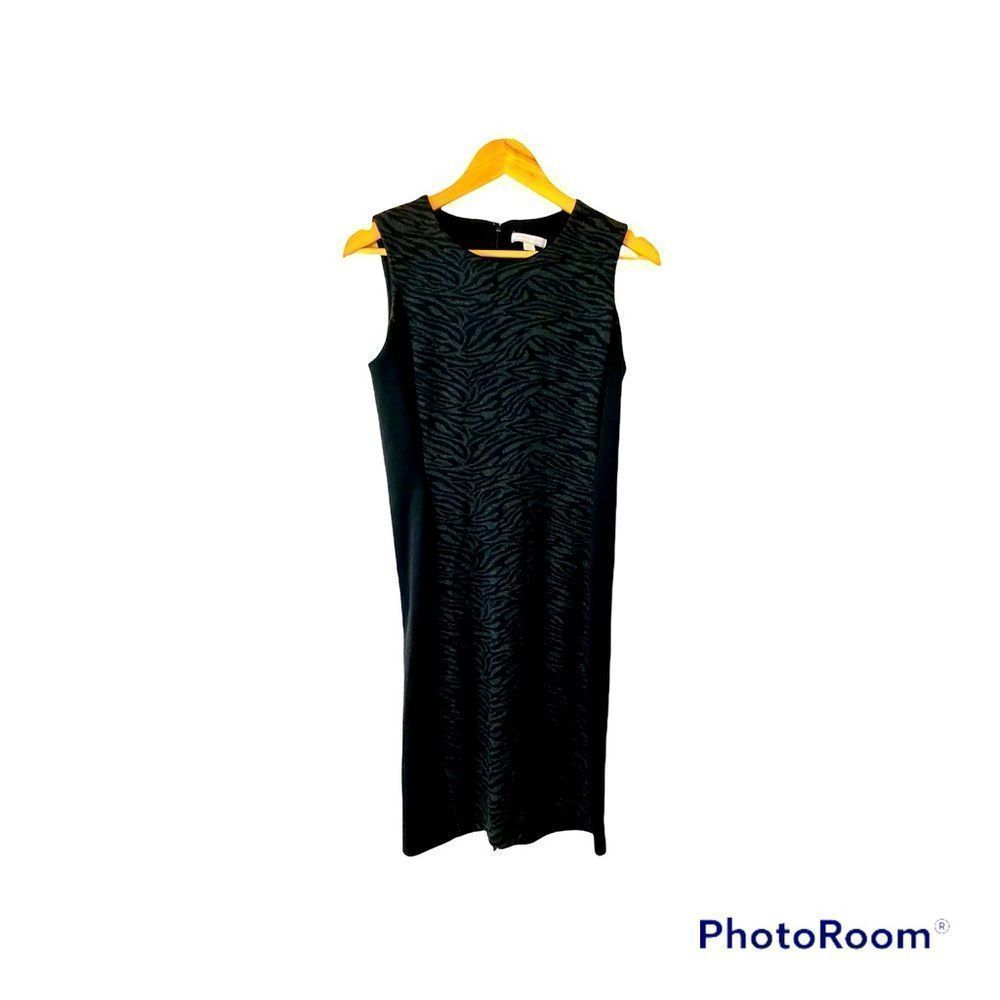 New York & Company black animal print dress